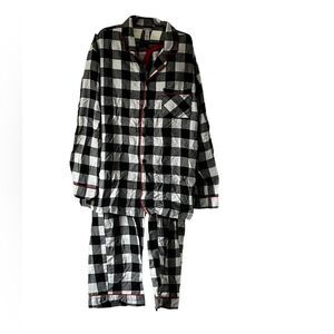 🆕 Wondershop Men’s Black Buffalo Plaid PJ 2 pc Set size XL